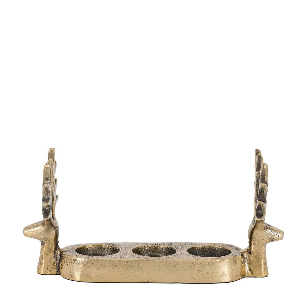 Stag Trio Tealight Holder - Gold GalleryDirect 2