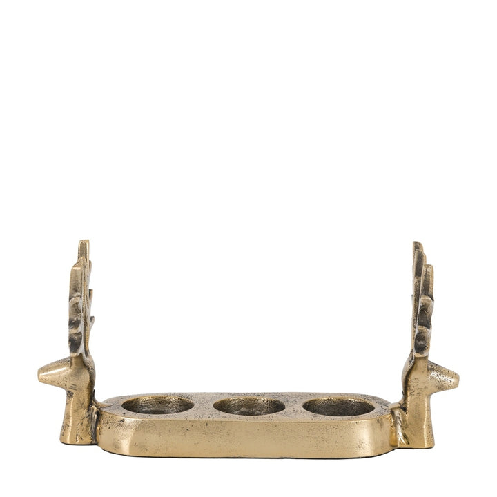Stag Trio Tealight Holder - Gold GalleryDirect 2