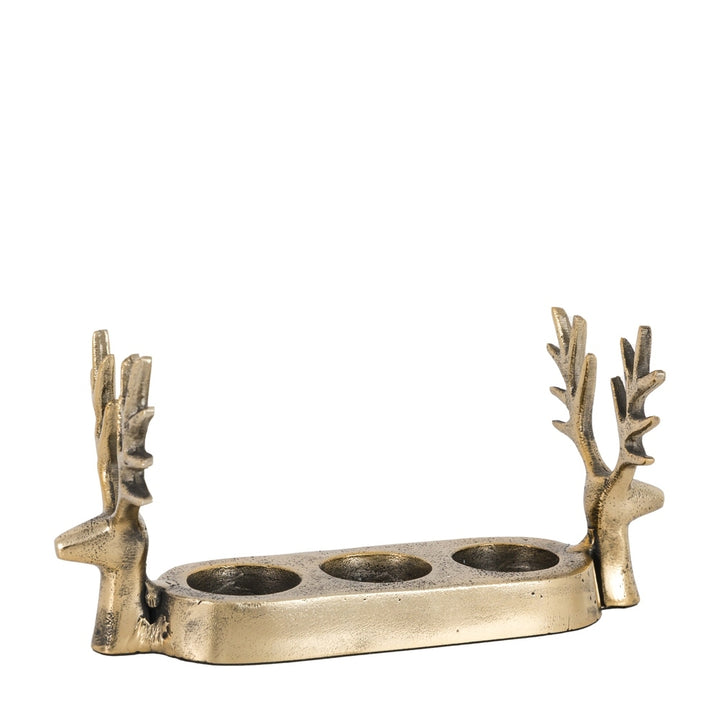 Stag Trio Tealight Holder - Gold GalleryDirect 6