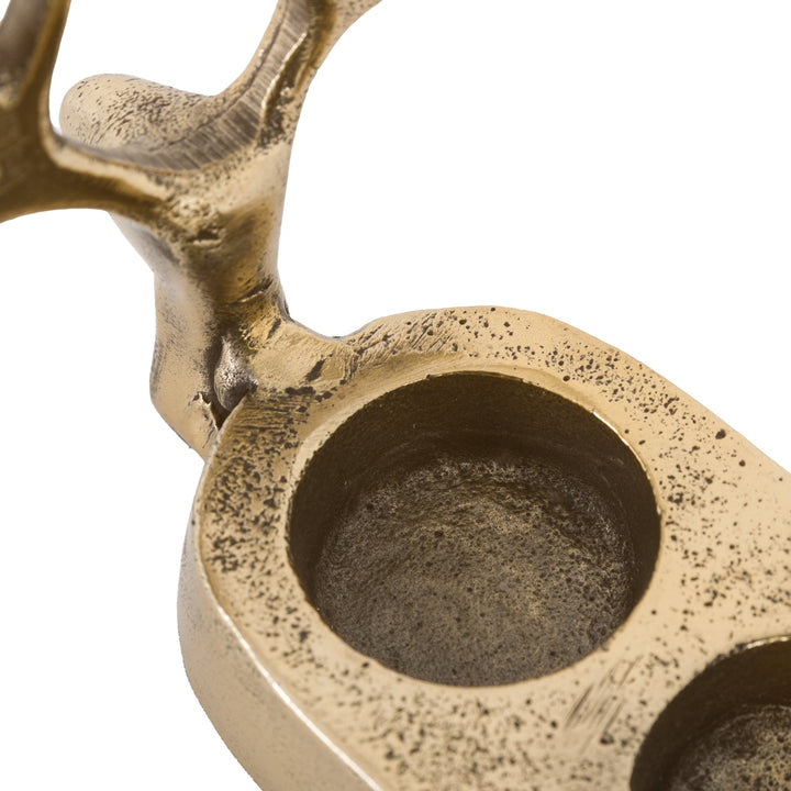 Stag Trio Tealight Holder - Gold GalleryDirect 8
