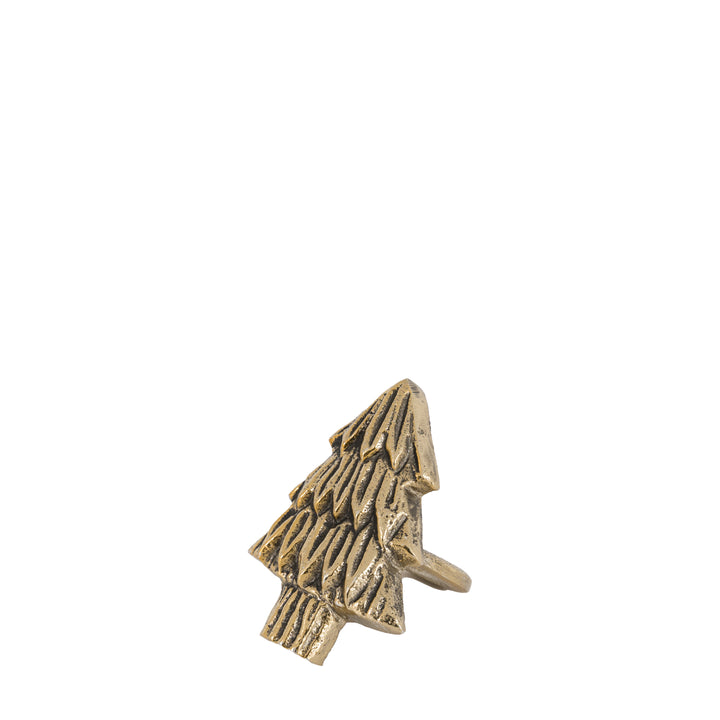 Christmas Tree Napkin Ring Set of 4 - Gold GalleryDirect 5