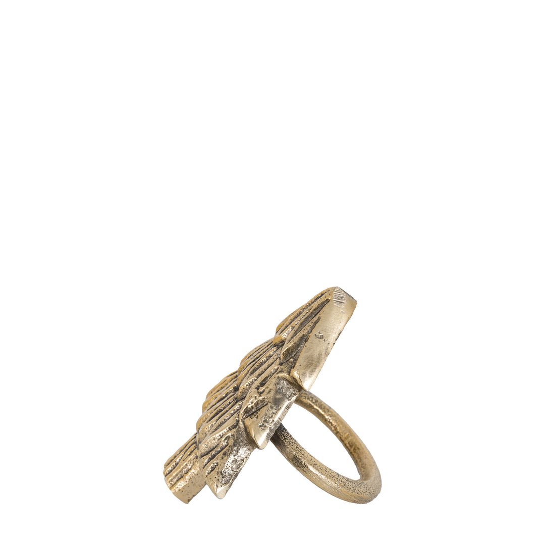 Christmas Tree Napkin Ring Set of 4 - Gold GalleryDirect 4