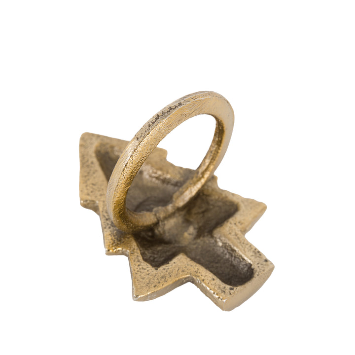 Christmas Tree Napkin Ring Set of 4 - Gold GalleryDirect 9