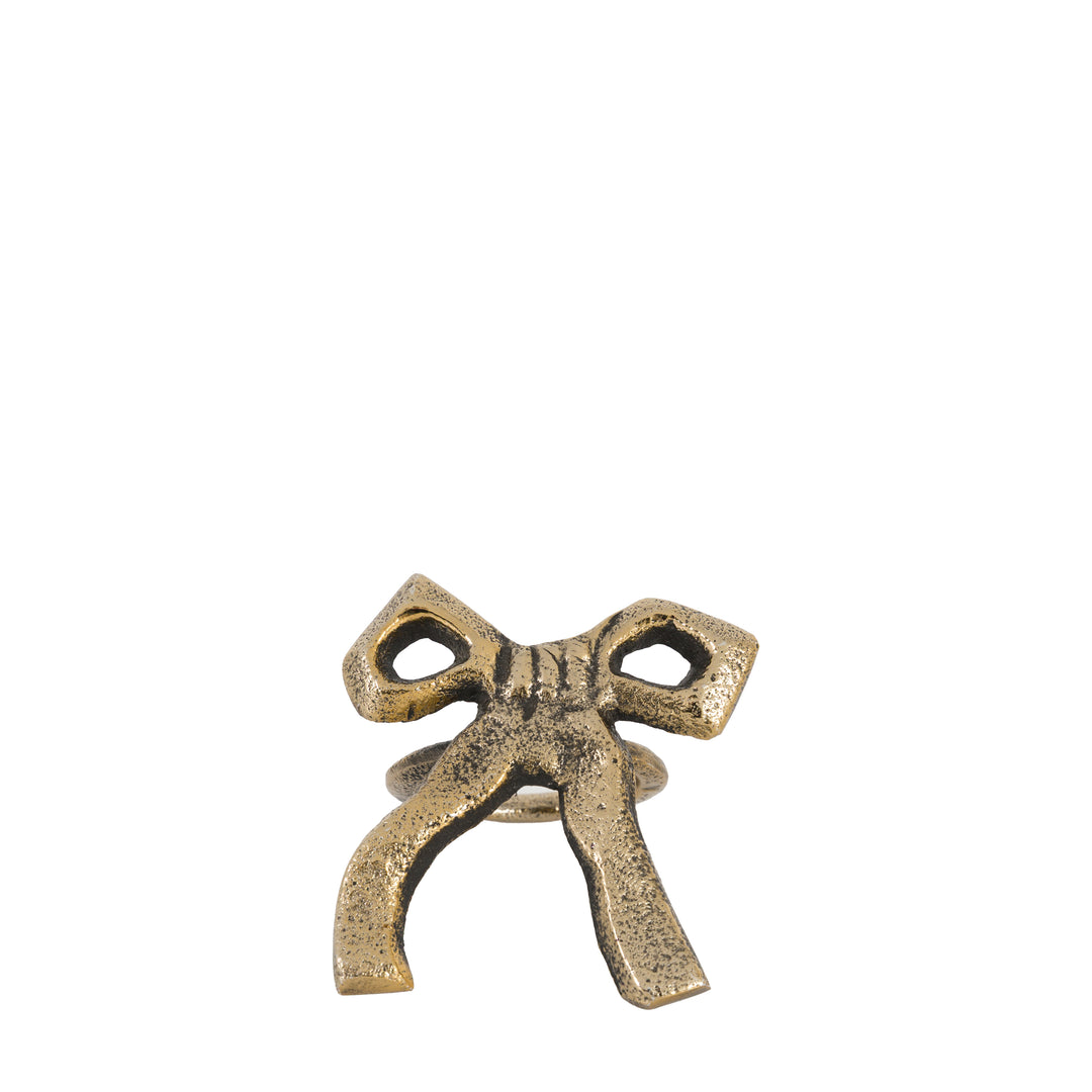 Bow Napkin Ring Set of 4 - Antique Gold GalleryDirect 9