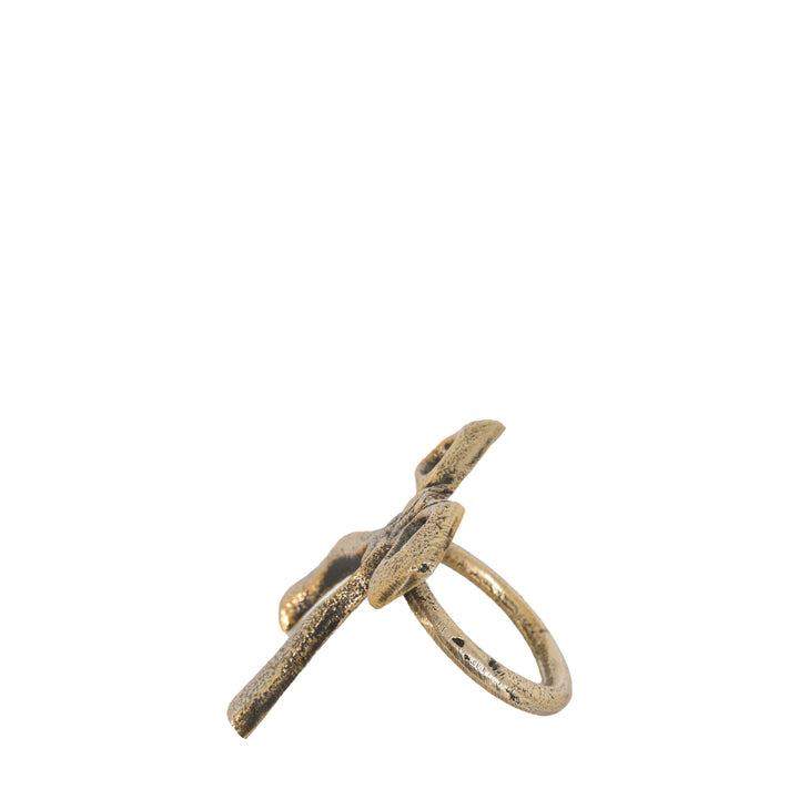 Bow Napkin Ring Set of 4 - Antique Gold GalleryDirect 5