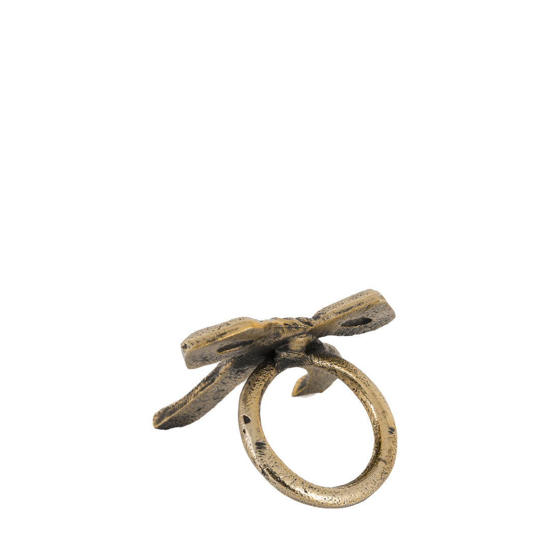 Bow Napkin Ring Set of 4 - Antique Gold GalleryDirect 6