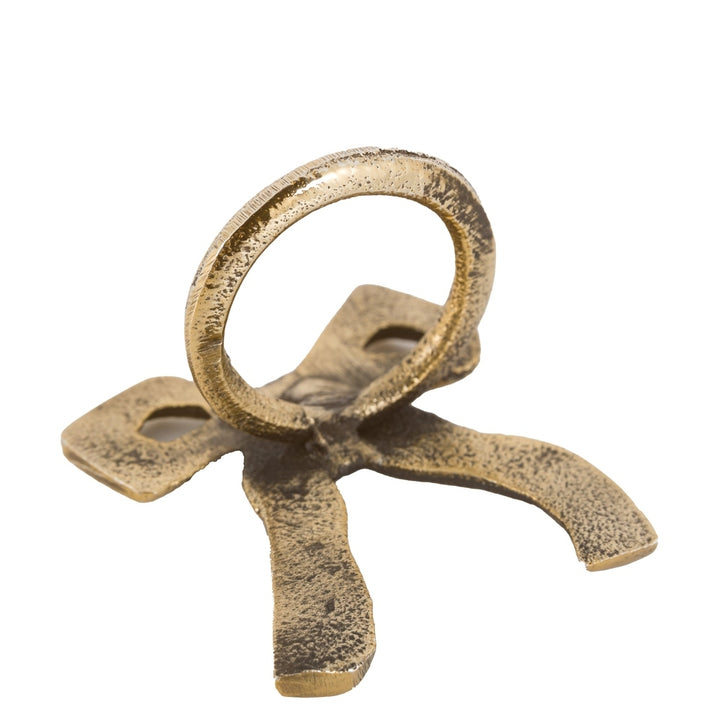 Bow Napkin Ring Set of 4 - Antique Gold GalleryDirect 7