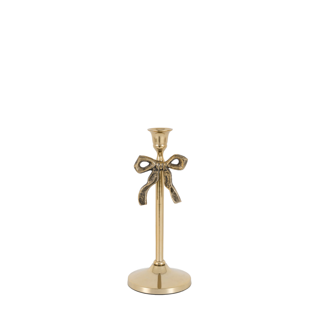 Bow Dinner Candle Holder - Gold GalleryDirect 2
