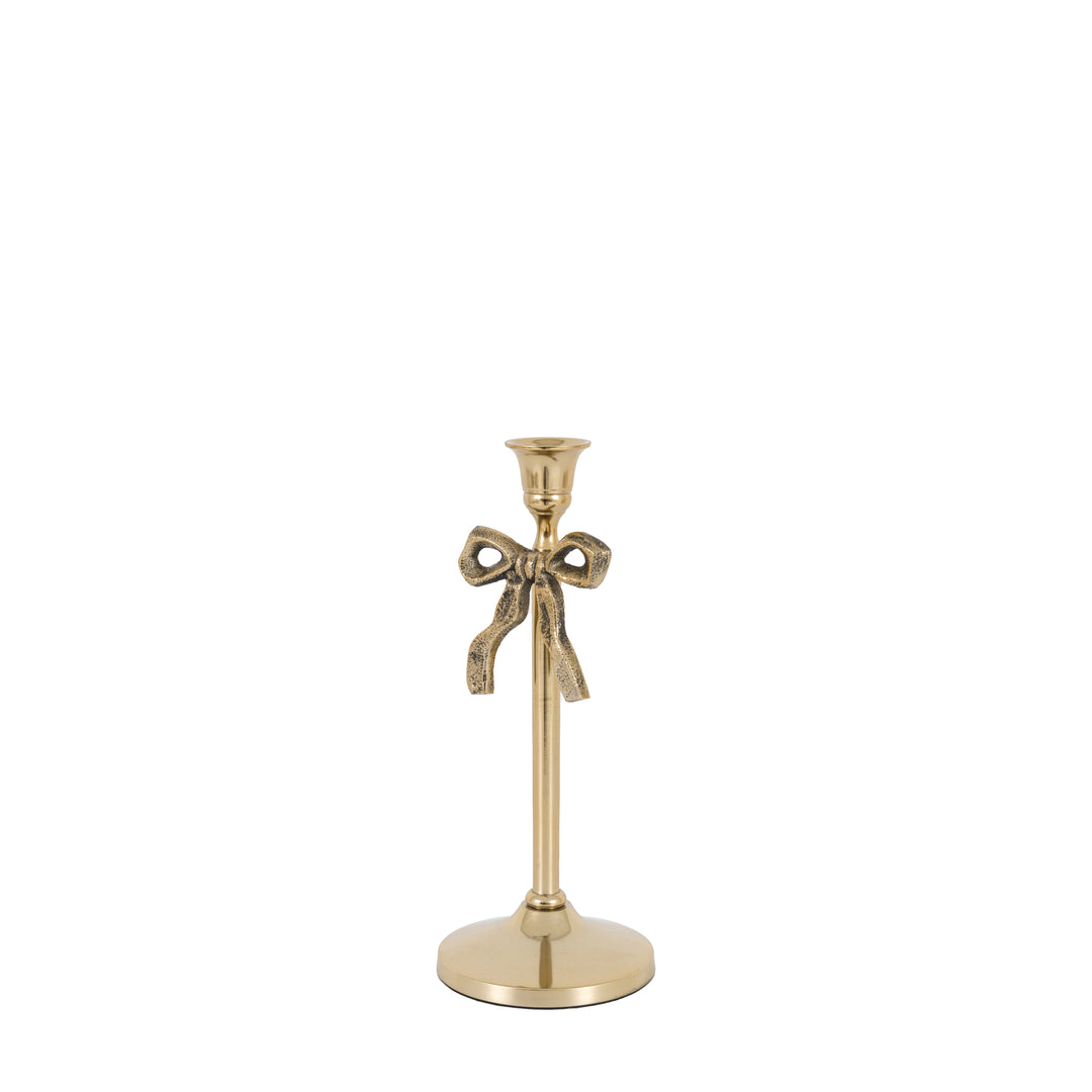 Bow Dinner Candle Holder - Gold GalleryDirect 9