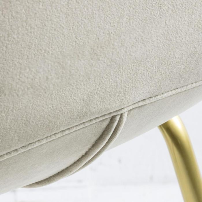 Flanagan Set of 2 Velvet Dining Chairs - Oatmeal GalleryDirect 8