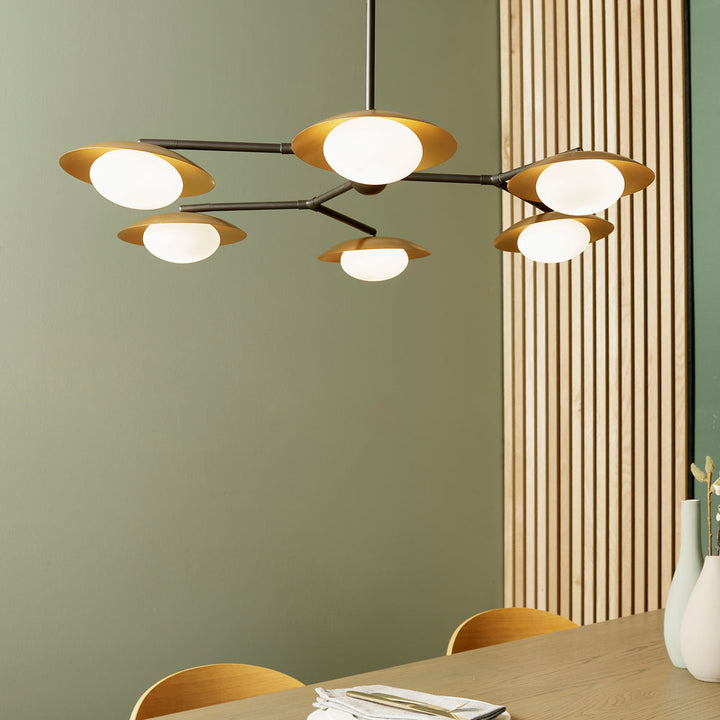 Mia 6 Ceiling Light in Bronze | Outlet