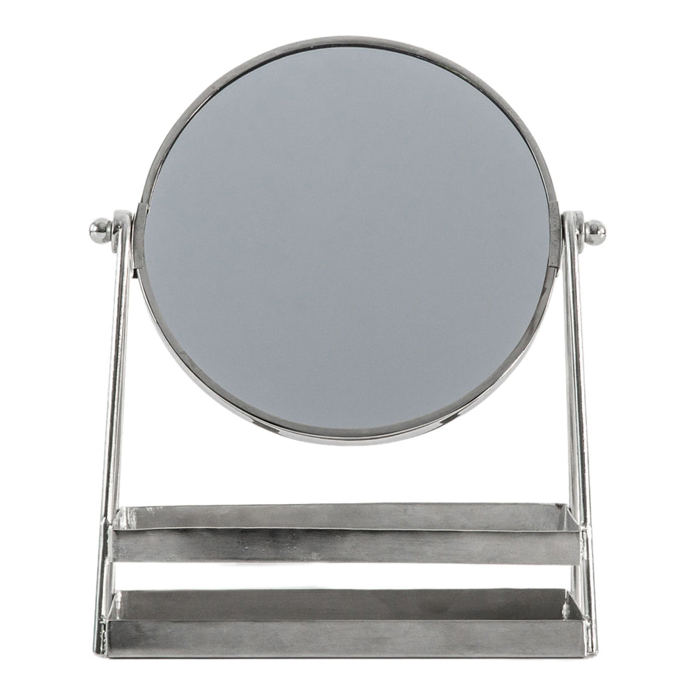 Gallery Interiors Montana Vanity Mirror with Tray in Silver|Outlet