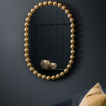 Gallery Interiors Selena Wall Mirror in Gold