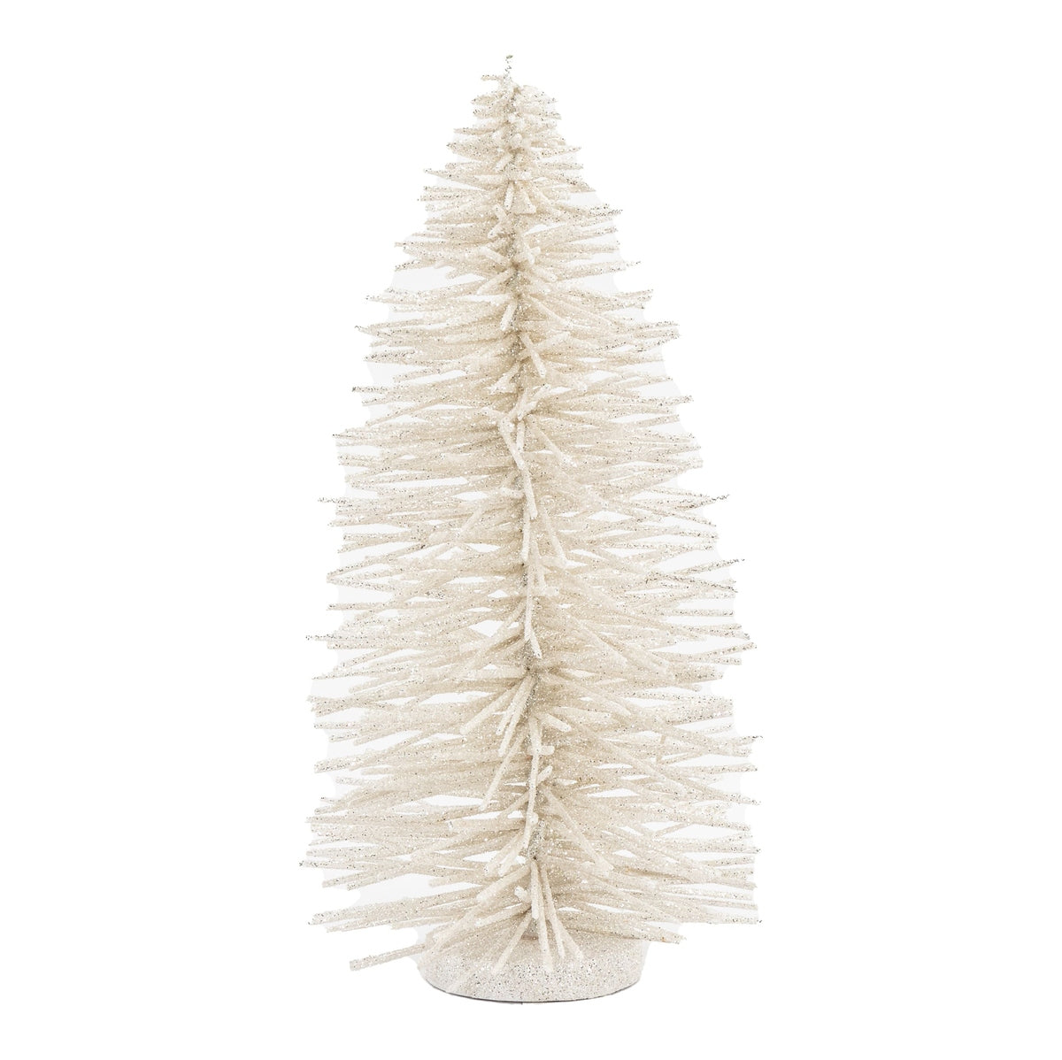 Gallery Interiors Glittered Brush Tree in White