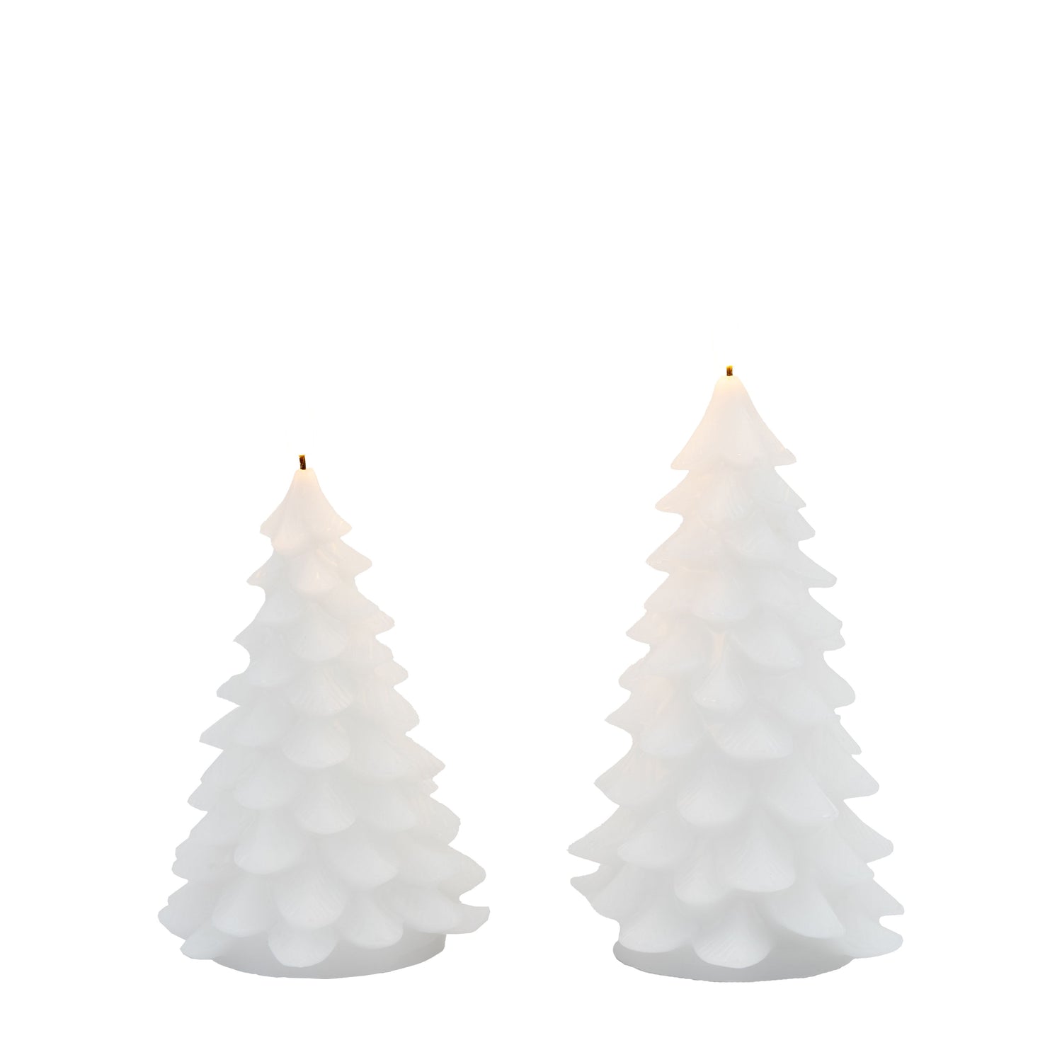  GalleryDirect-Gallery Interiors Set of 2 LED Xmas Tree Candles in White-White 165 