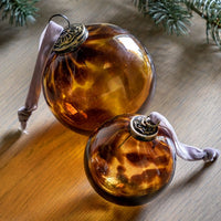 Gallery Interiors Set of 6 Lola Baubles in Amber