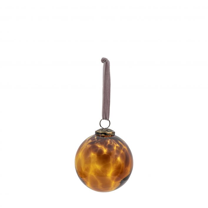 Gallery Interiors Set of 4 Lola Baubles in Amber