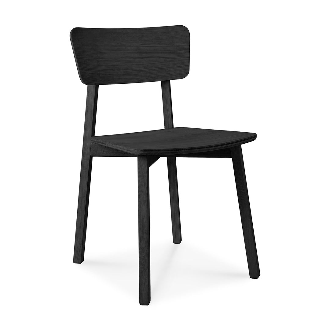 Casale Dining Chair - Varnished Black Oak Ethnicraft 4