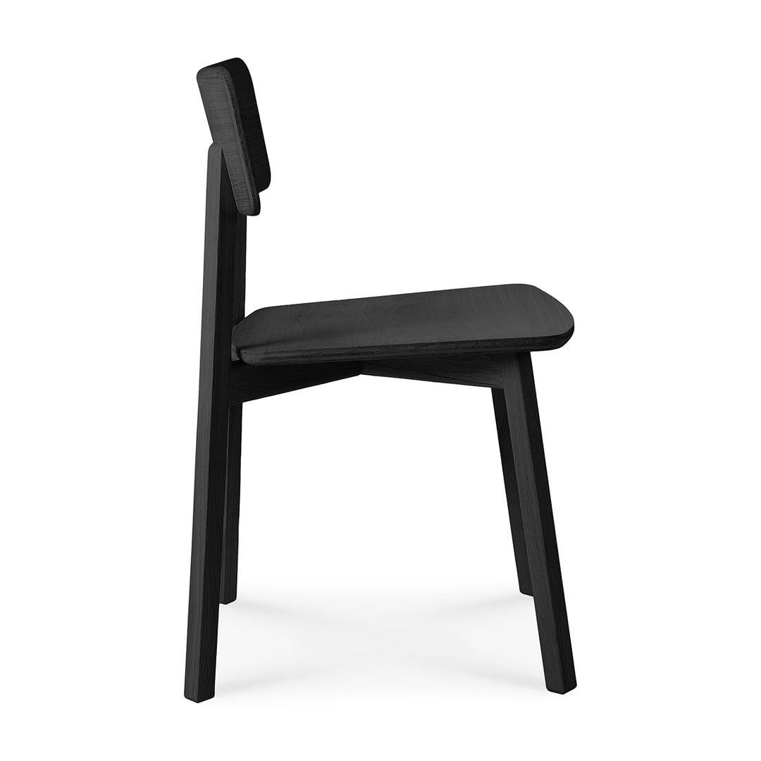 Casale Dining Chair - Varnished Black Oak Ethnicraft 6