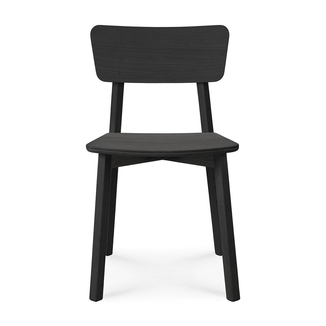 Casale Dining Chair - Varnished Black Oak Ethnicraft 1
