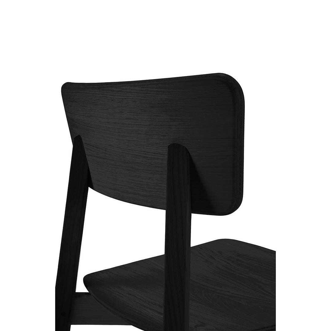 Casale Dining Chair - Varnished Black Oak Ethnicraft 7