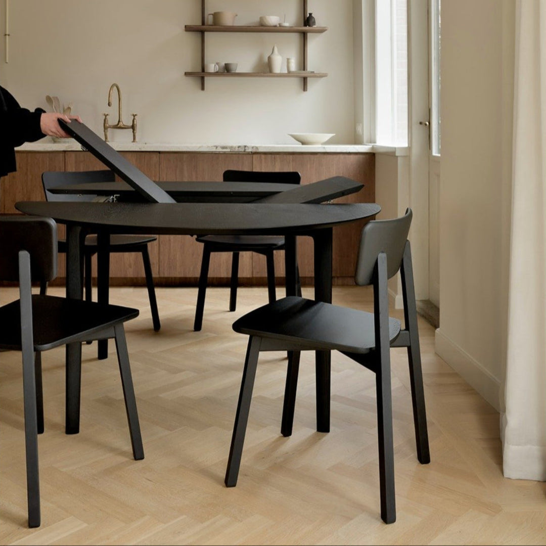 Casale Dining Chair - Varnished Black Oak Ethnicraft 2