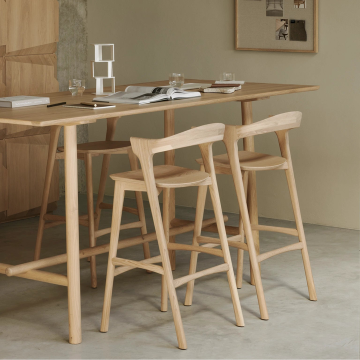 Boomerang Desk - Oak