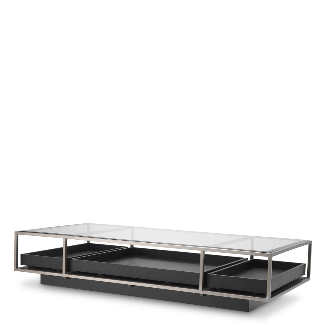 Roxton Coffee Table - Brushed Steel