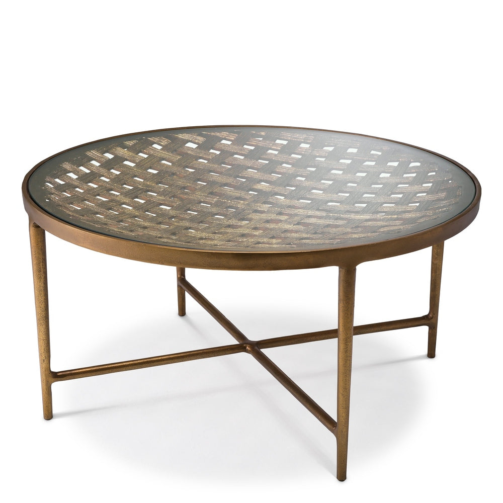 Sorrento Coffee Table - Antique Brass