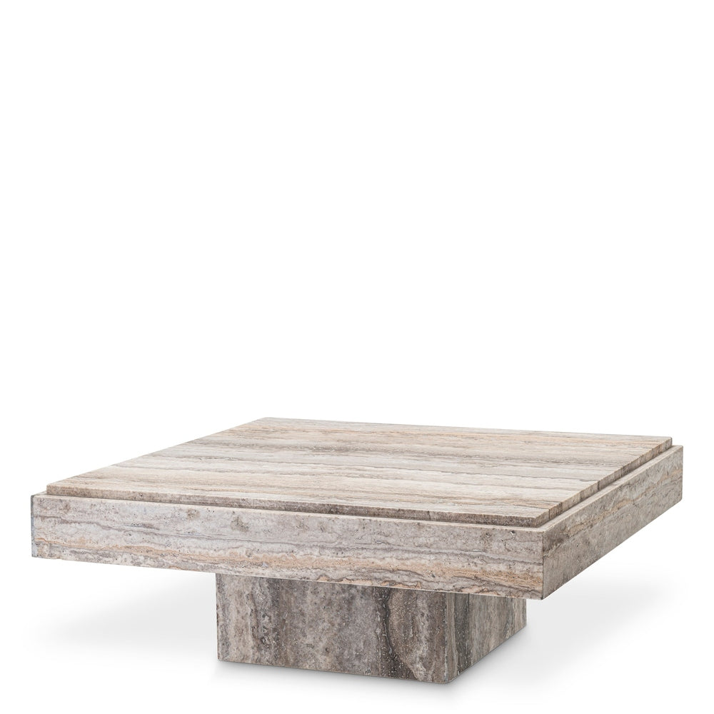 Sartoria Coffee Table - Silver Travertine