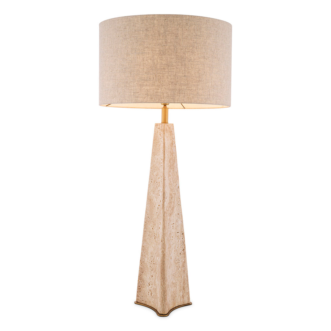 Benson Table Lamp - Travertine