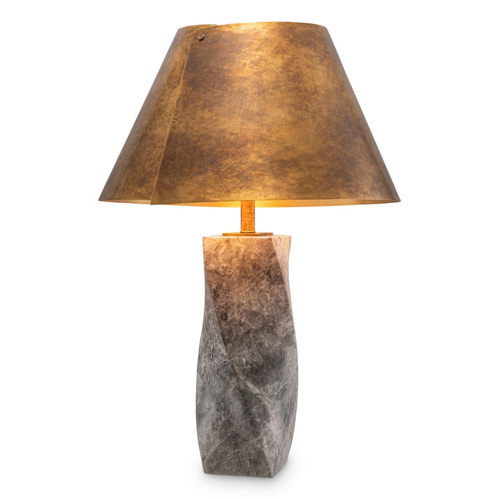 Camelia Table Lamp - Grey Marble