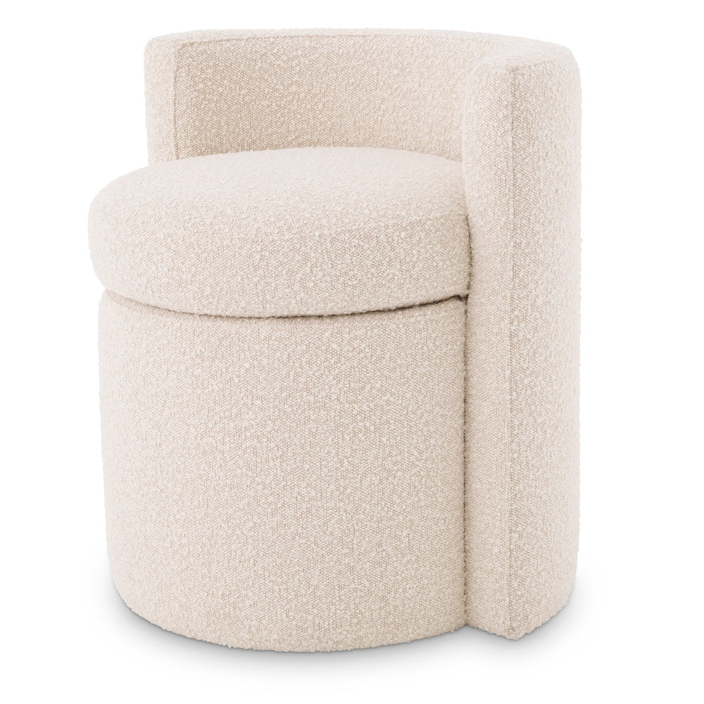 Arcadia Stool - Bouclé Cream