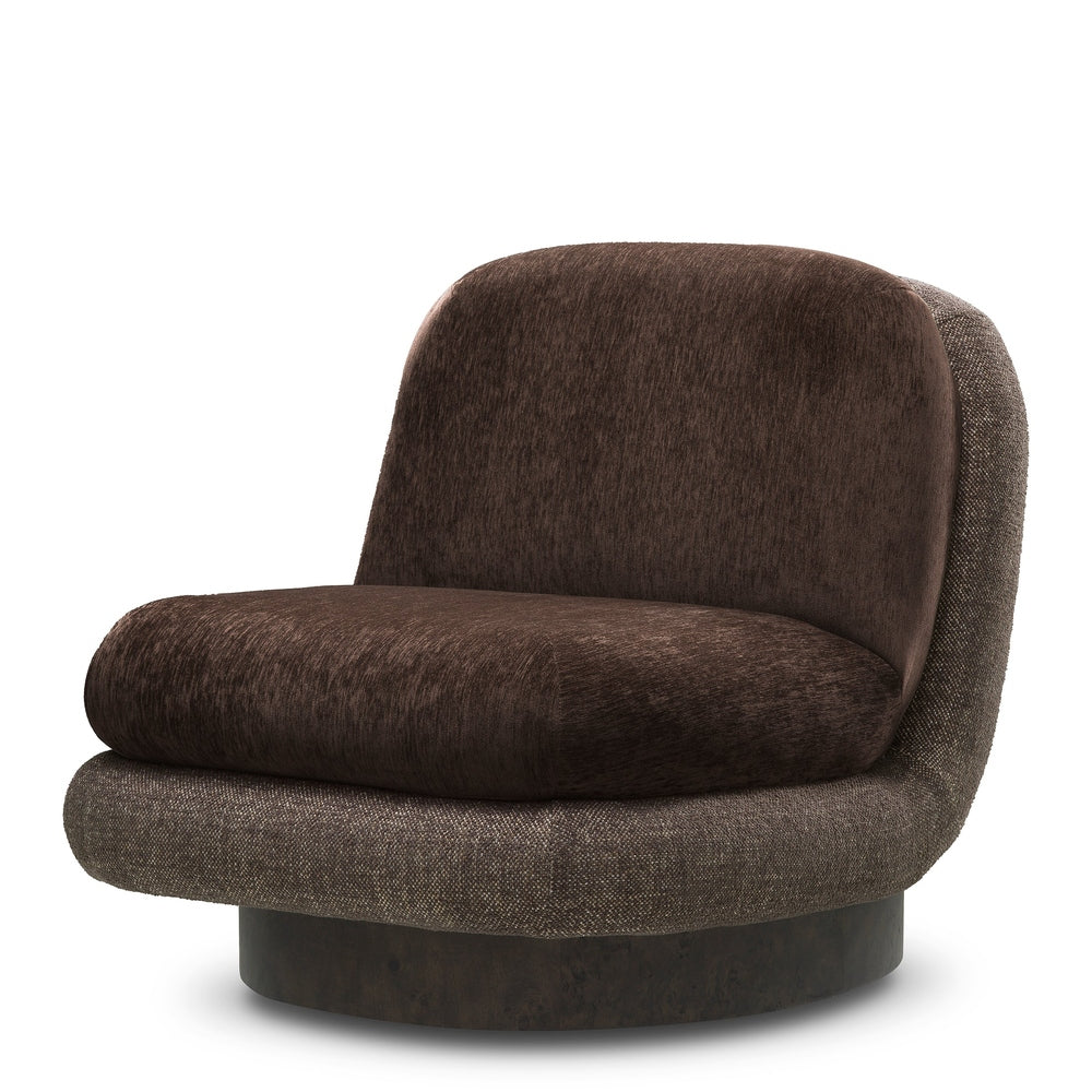 Galiano Mappa Burl Veneer Swivel Chair