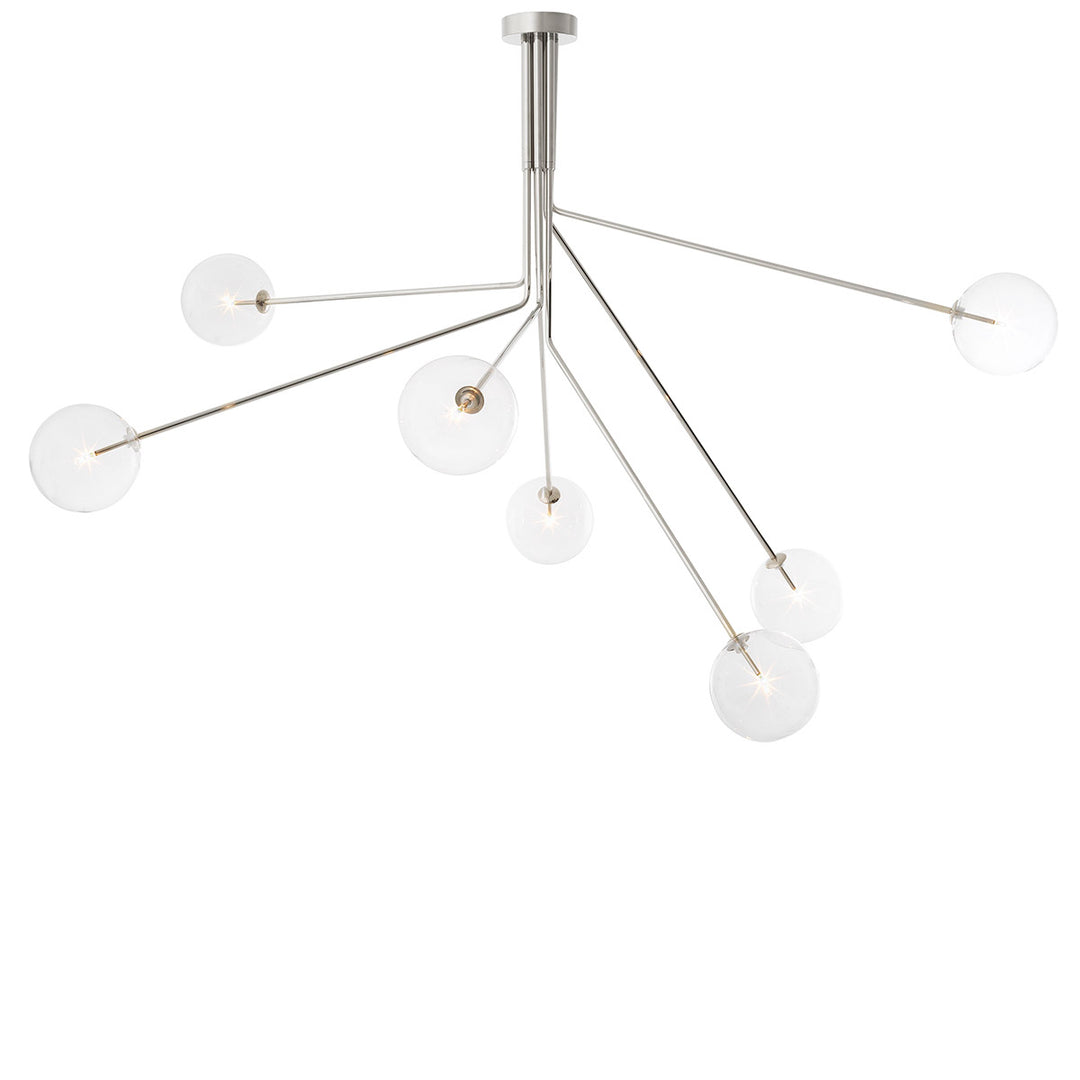 Topaz Chandelier - Nickel