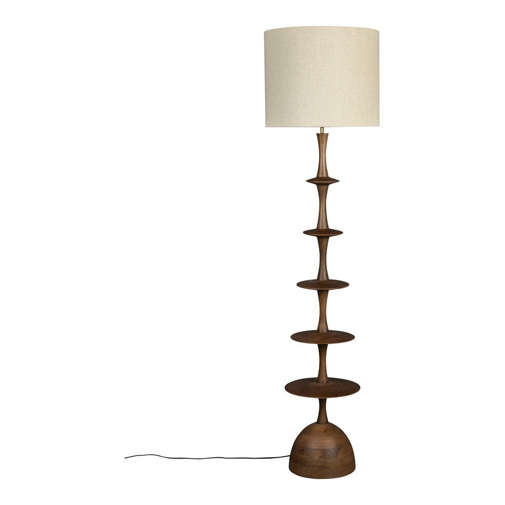 Cath Floor Lamp - Walnut Dutchbone 1