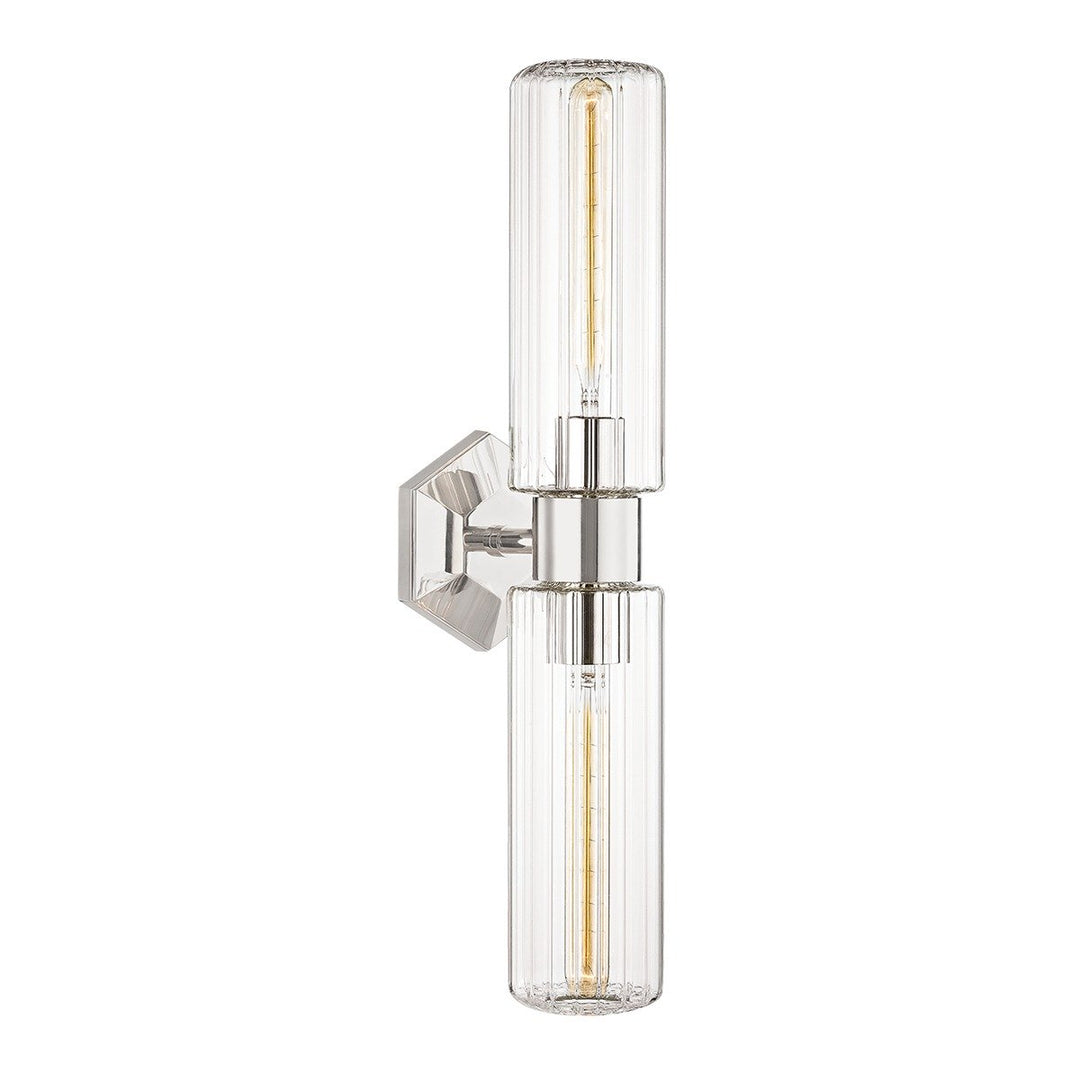 Roebling 2 Light Wall Sconce - Polished Nickel Hudson Valley Lighting 1