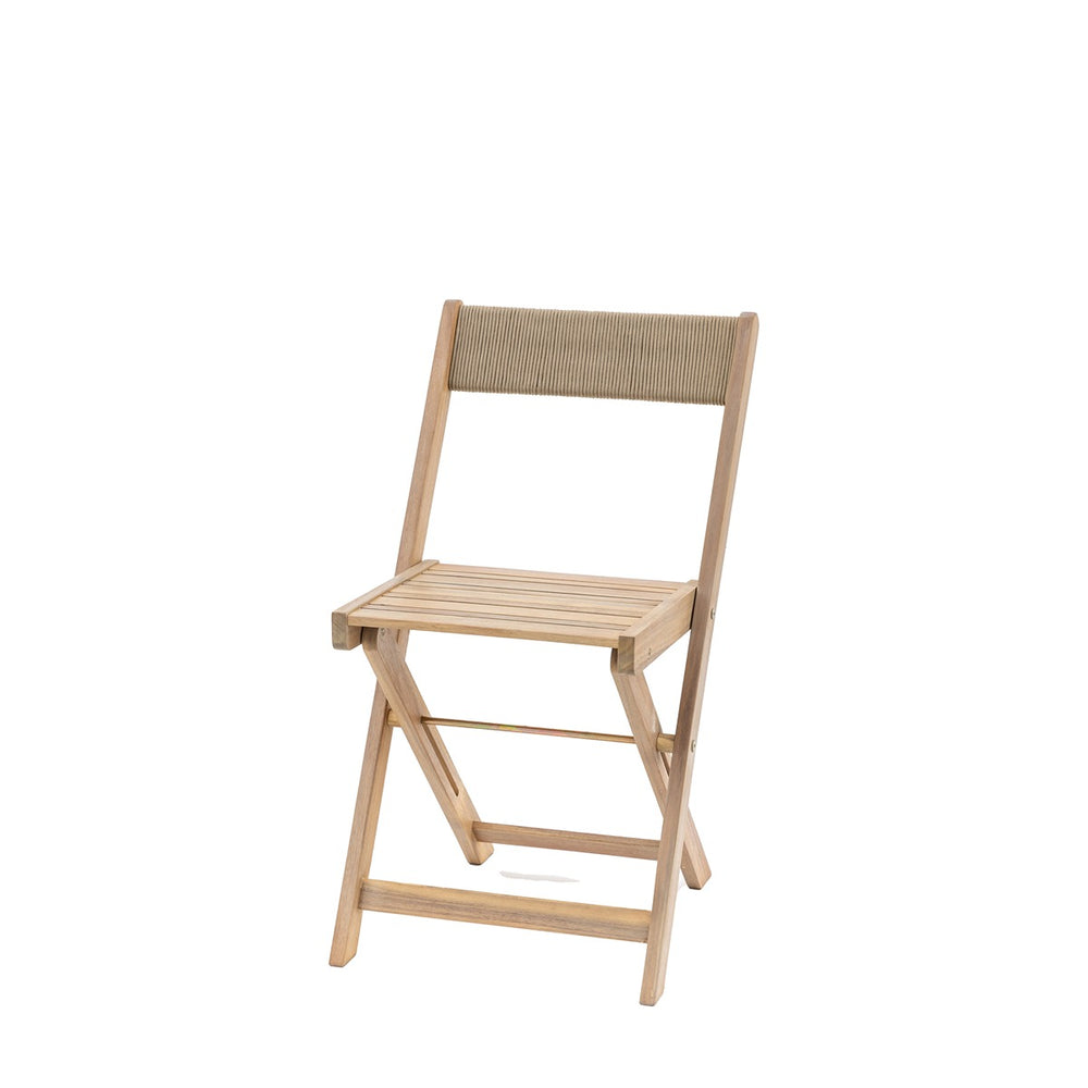 Lindos Acacia Set of 2 Folding Chairs - Natural GalleryDirect 2