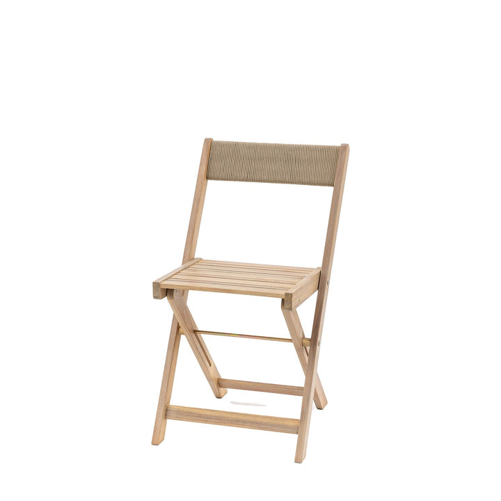 Lindos Acacia Set of 2 Folding Chairs - Natural GalleryDirect 2