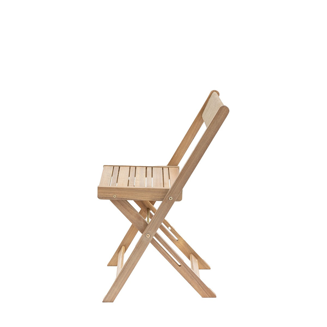Lindos Acacia Set of 2 Folding Chairs - Natural GalleryDirect 3