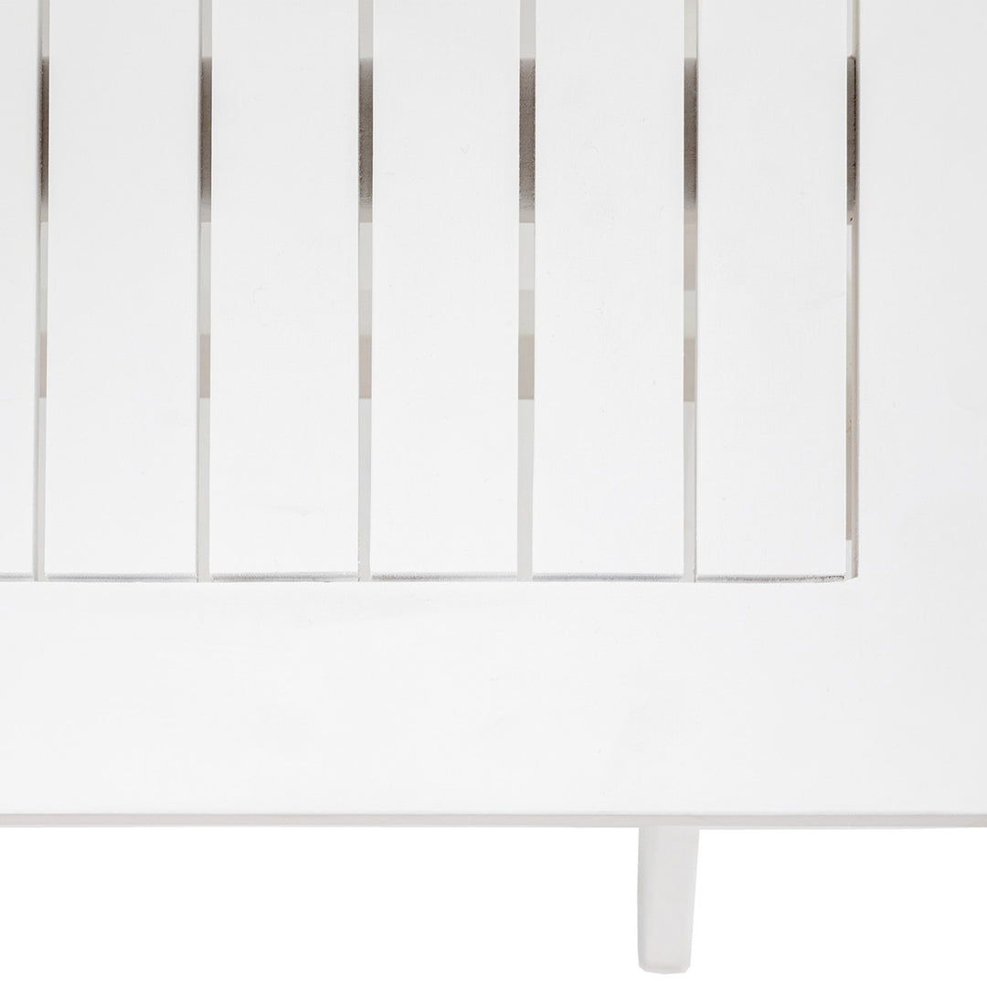 Lindos Acacia Folding Dining Set - White GalleryDirect 10