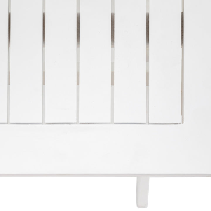 Lindos Acacia Folding Dining Set - White GalleryDirect 10
