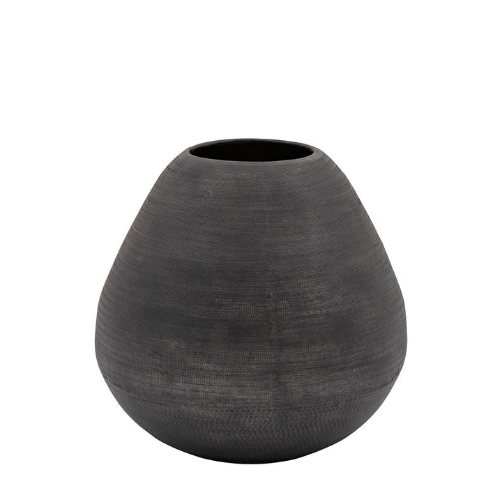 Artistic Aluminium Vase - Black GalleryDirect 1