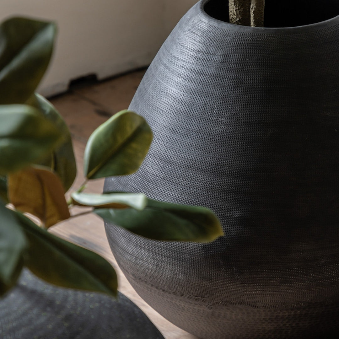 Artistic Aluminium Vase - Black GalleryDirect 3