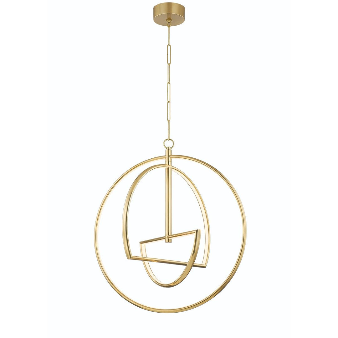Welland 3 Light Chandelier - Aged Brass Hudson Valley Lighting 1
