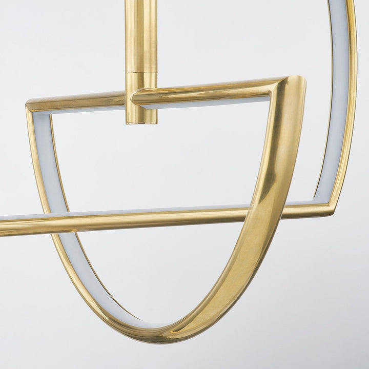 Welland 3 Light Chandelier - Aged Brass Hudson Valley Lighting 3