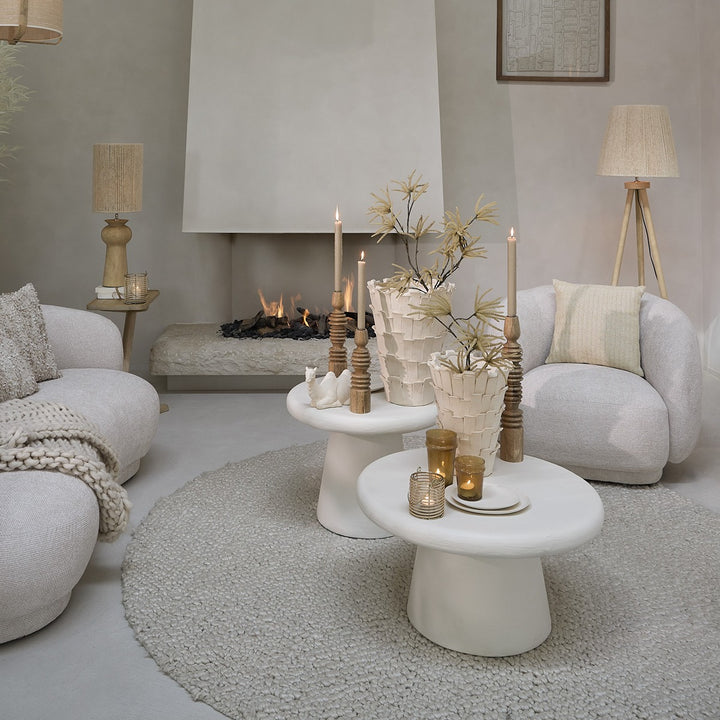 Kulona Round Coffee Table - Cream Light & Living 8