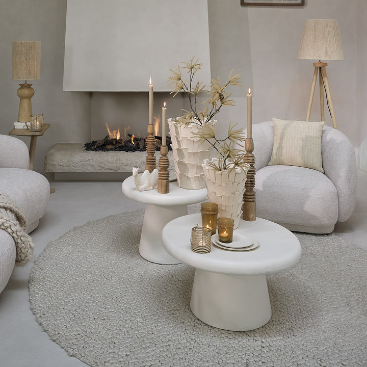 Kulona Round Coffee Table - Cream Light & Living 2
