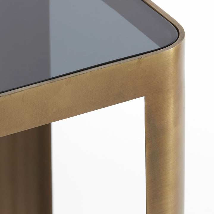 Oxe Set of 2 Side Tables - Antique Bronze Light & Living 4