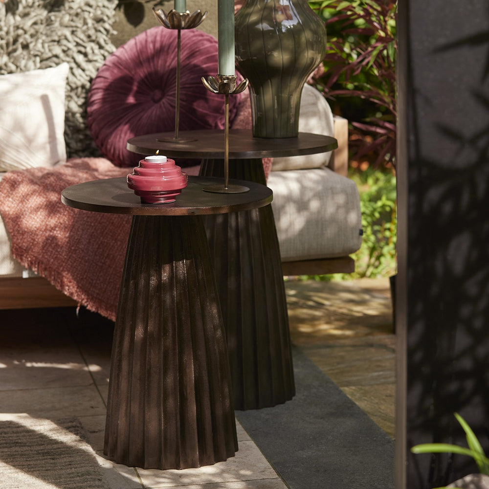 Veglia Side Table - Dark Brown Light & Living 2